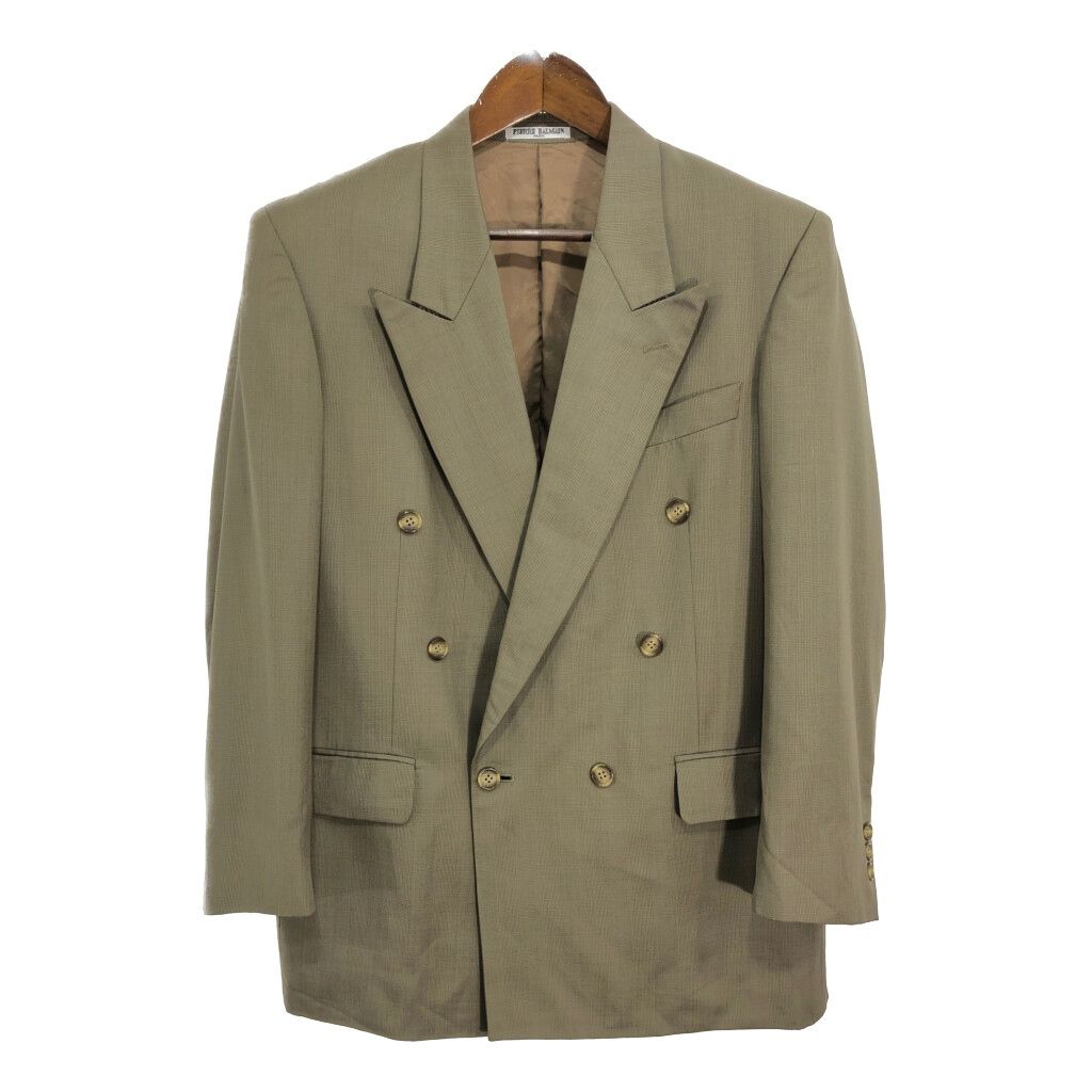【美品】BALMAINダブルブレストテーラードジャケット 90年代 PIERRE BALMAIN ピエール・バルマン ダブルブレスト テーラード