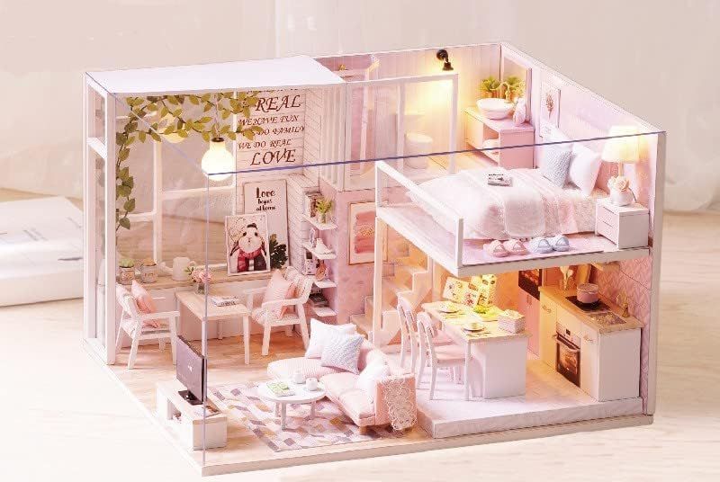 在庫処分ドールハウス 初心者 ミニチュアハウス キット DIY木製