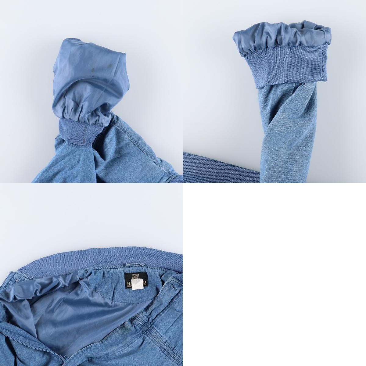 古着 90年代 HABAND カップショルダー デニムブルゾン メンズXL相当  