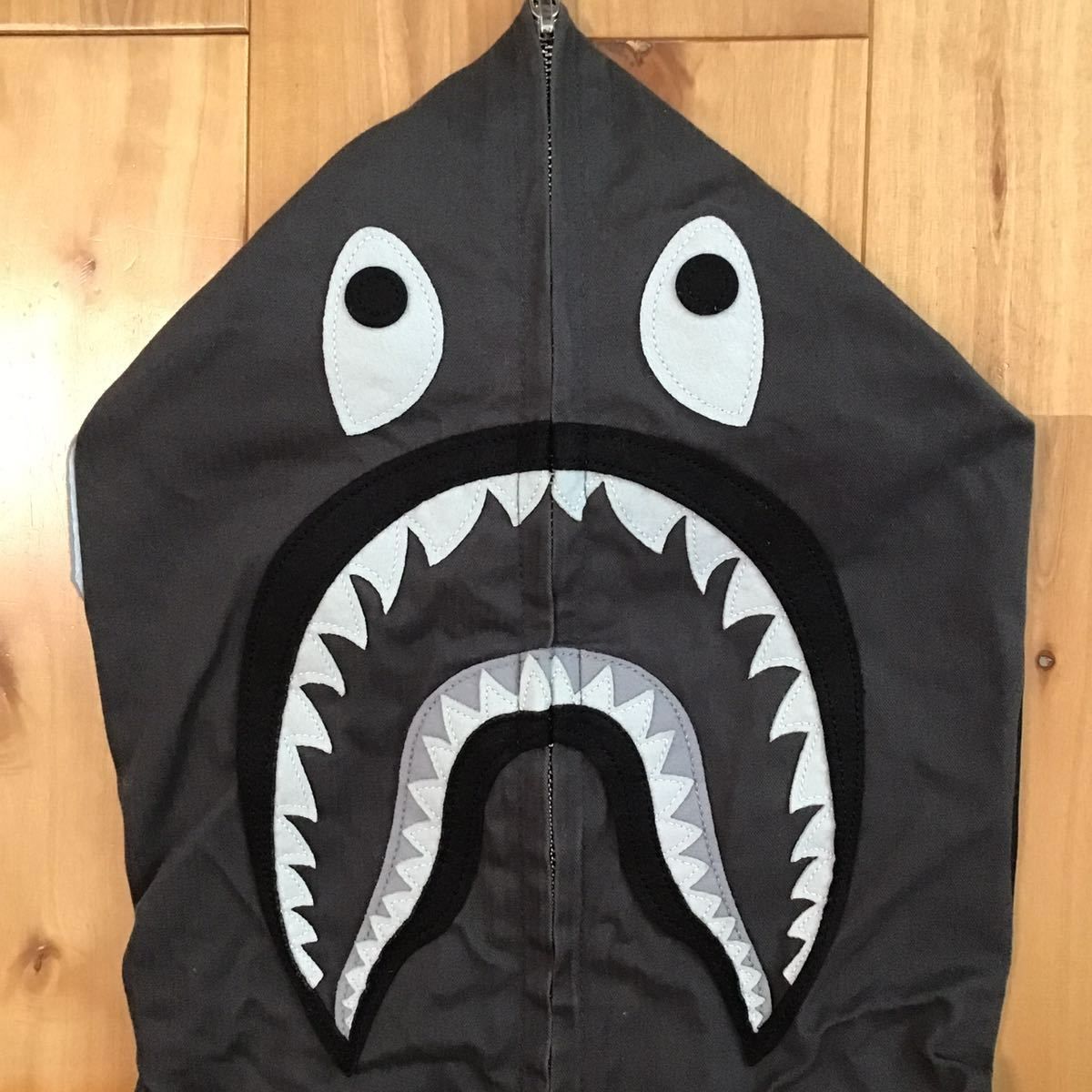 2012年 ヘリンボーン シャーク パーカー Lサイズ shark full zip hoodie a bathing ape BAPE エイプ  ベイプ アベイシングエイプ