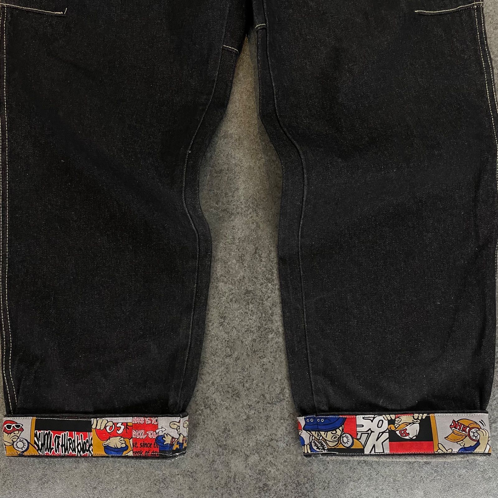 パンツ archive gimmick black denim L Y2K 00s 00s Y2K archive SOHK SCHOOL OF HARD KNOCKS Hip-Hop Baggy