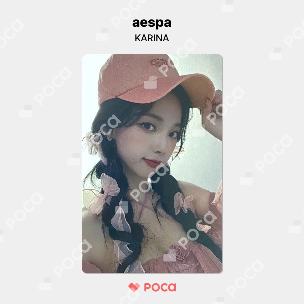 aespa カリナ トレカ Oh! Caendy Pocket Part.1 BALL CAP 公式