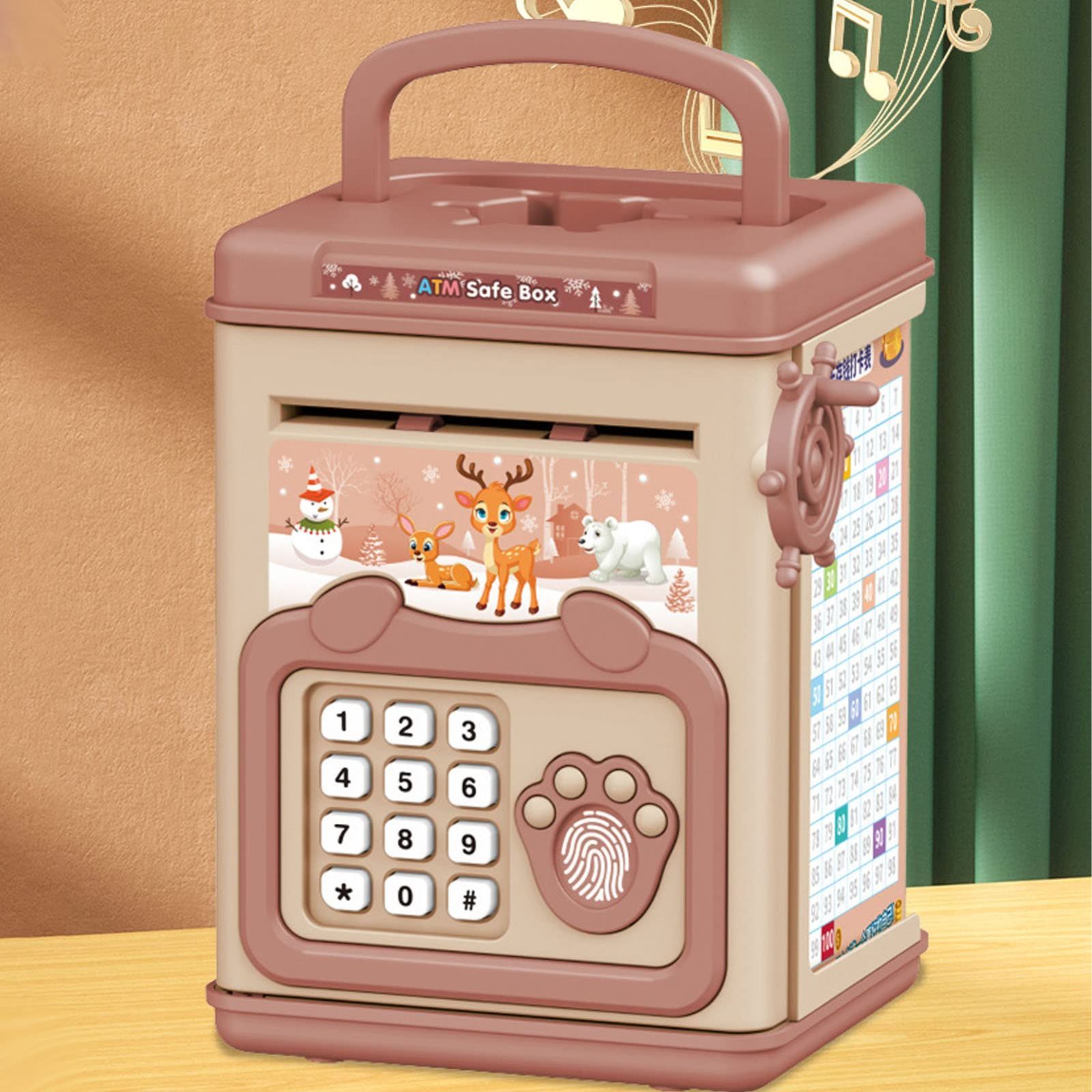 キッズATM貯蓄マネーバンク大容量パスワード安全な顔認識銀行マシン子供用 キッズATM貯蓄マネーバンク大容量パスワード安全な顔認識銀行マシン子供用 ミニ ATM貯金箱セキュリティマシン 子供への最高のギフト 電子コード貯金箱 マネーカウンター金庫 男の子 女の子用 ...
