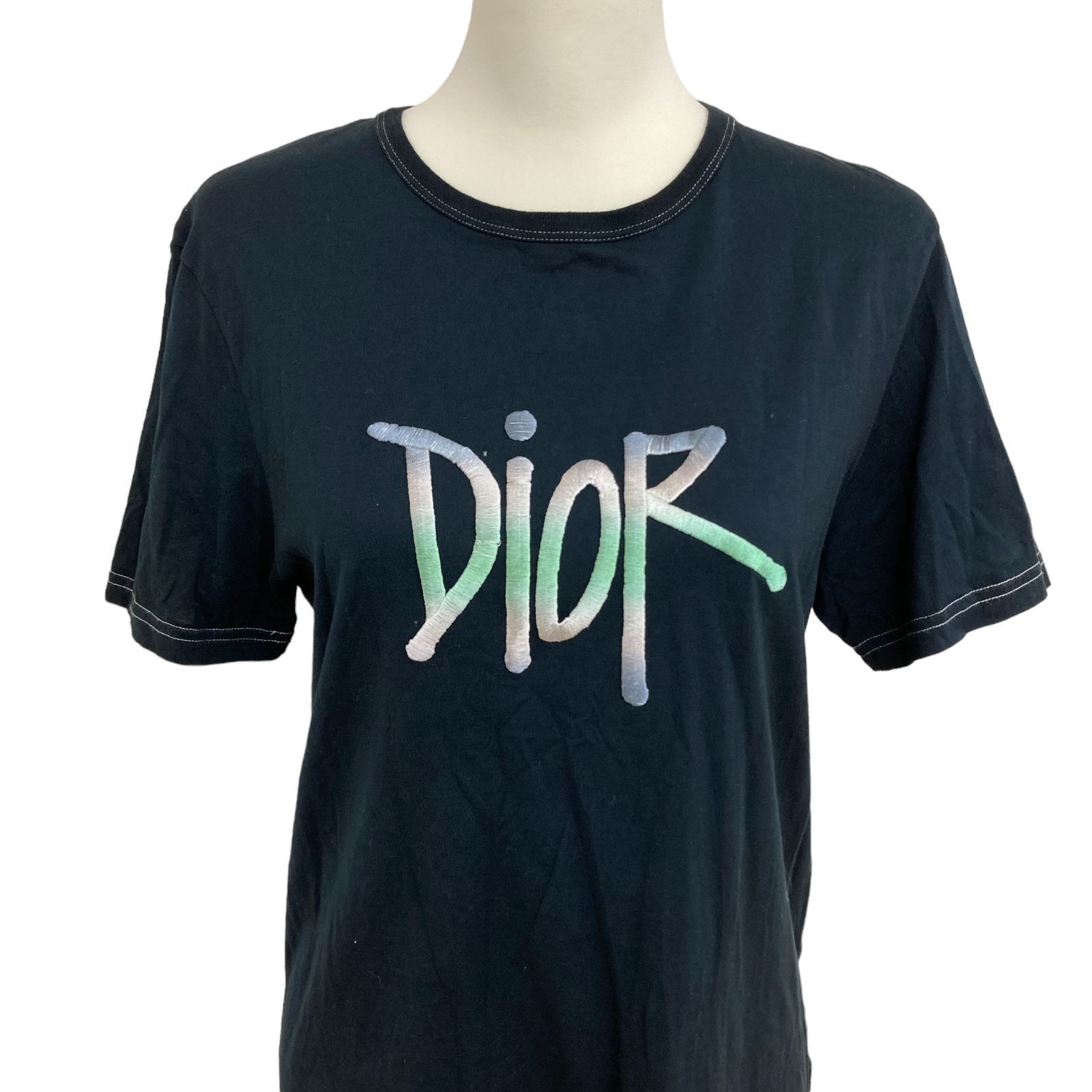楽天市場】【中古】Christian Dior プリントTシャツ ブラック