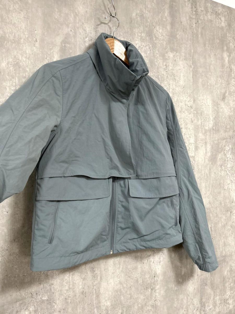 lululemon ルルレモン ナイロン ジップアップ パーカー sizeM/青