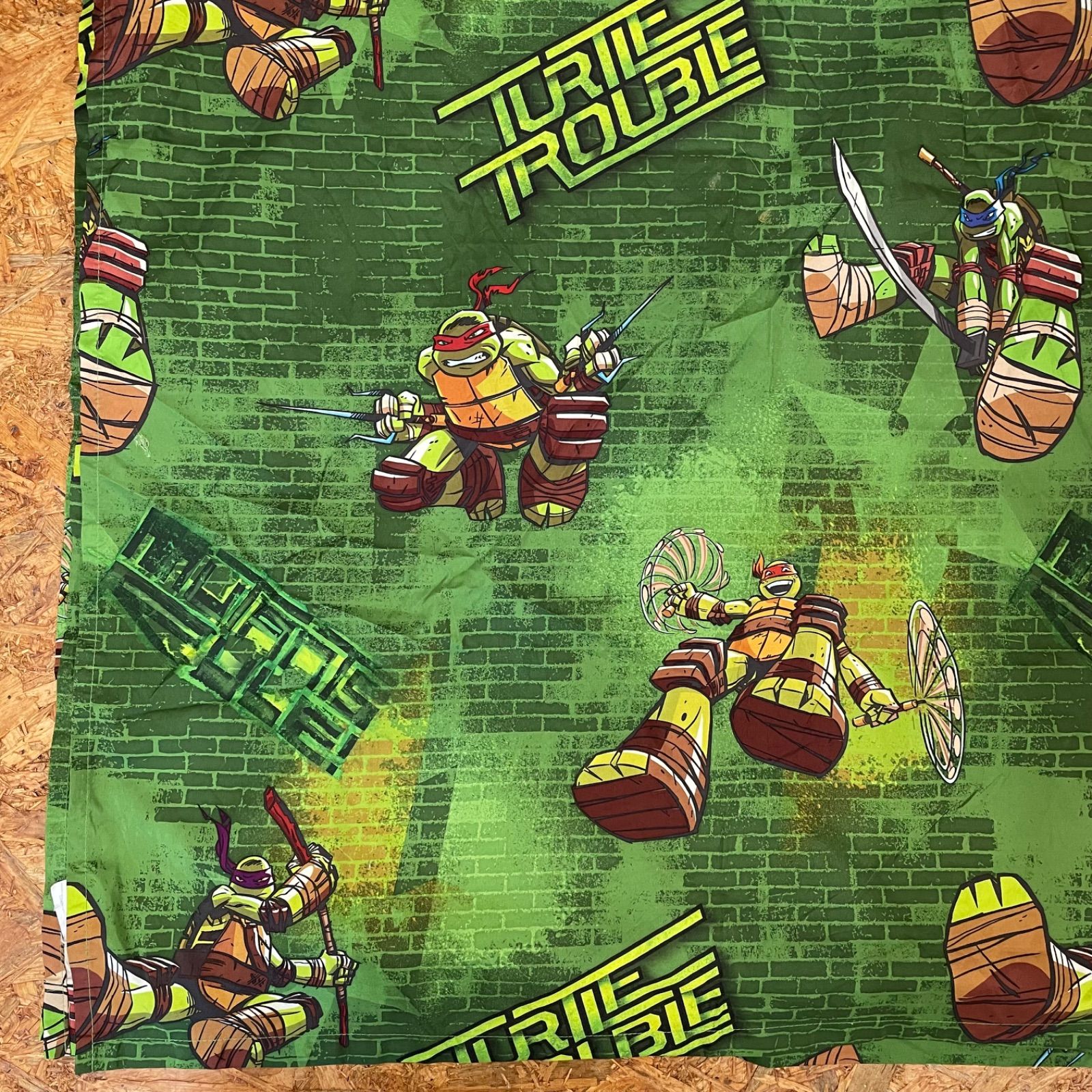 ミュータント タートルズ フラットシーツ ベッドシーツ 布団カバー