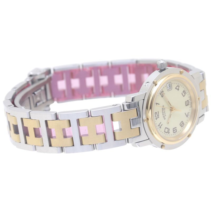 HERMES エルメス クリッパー CL4.220.430/3752 旧バックル ステンレス  