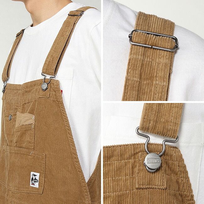 新品】CHUMS チャムス オールオーバーザコーデュロイオーバーオール
