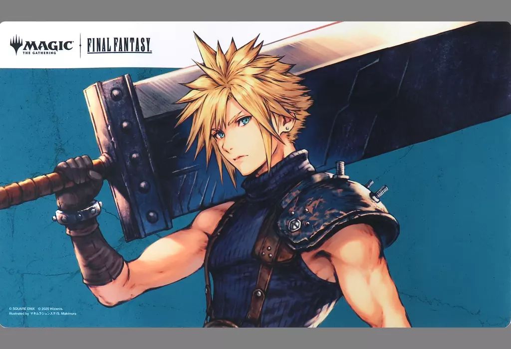 中古】サプライ MTG 1対1形式用プレイマット 元ソルジャー、クラウド