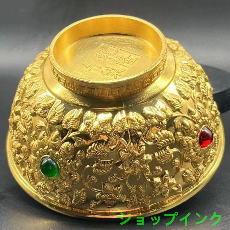 銅 細工 レリーフ花卉碗 装飾品 工芸品 美術品 置物 - メルカリ