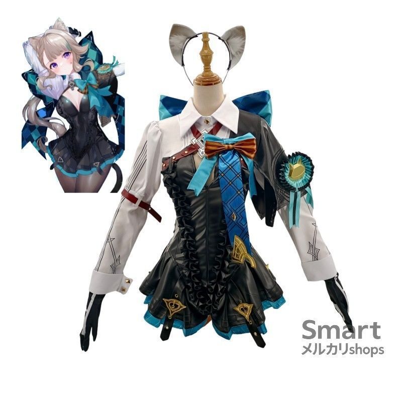 コスプレ 衣装 原神 リンニット <!-利用不可文字-!>丹 双子風 フルセット ゲーム アニメ キャラクター 仮装 レディース M250913-6