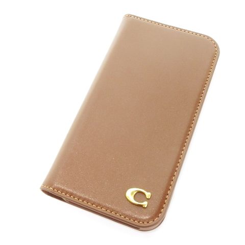 iPhone15Pro コーチ（R）ブックタイプケース iPhone 15 Pro用 COACH（R）ブックタイプケース／SIGNATURE Black