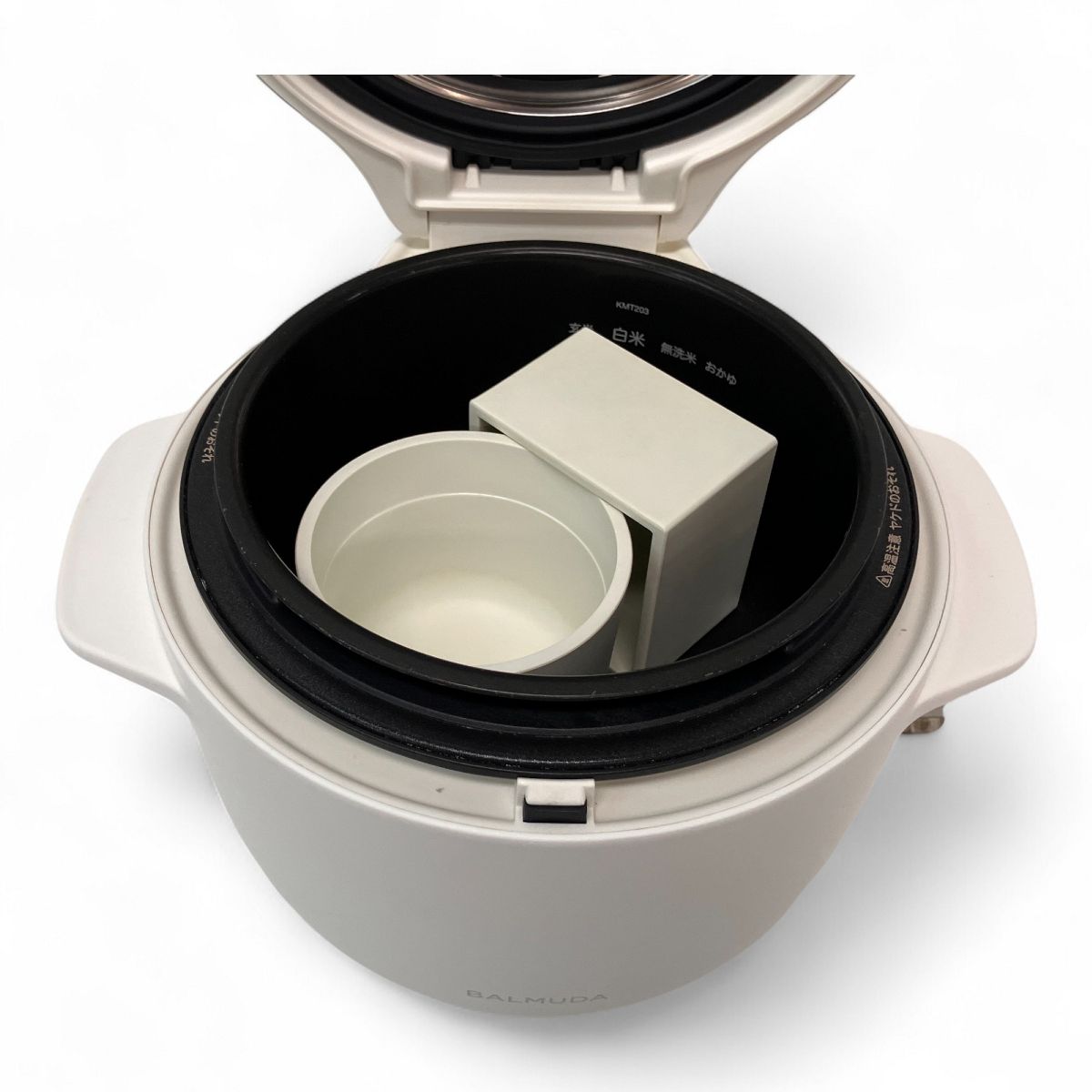 BALMUDA バリュミューダ 炊飯器 ホワイト 良品】バルミューダ炊飯器