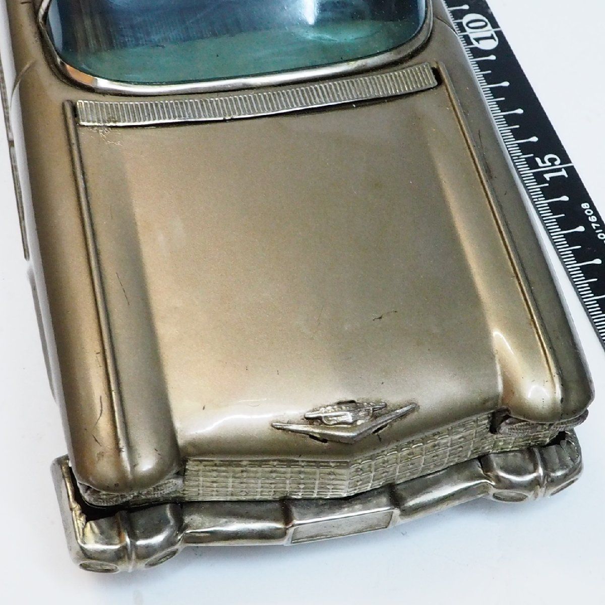 BANDAI - 萬代屋【キャデラック セダン 大サイズ赤茶】ブリキtin toy car【箱無】 萬代屋【60 キャデラック コンバーチブル大 赤】inブリキtoy car
