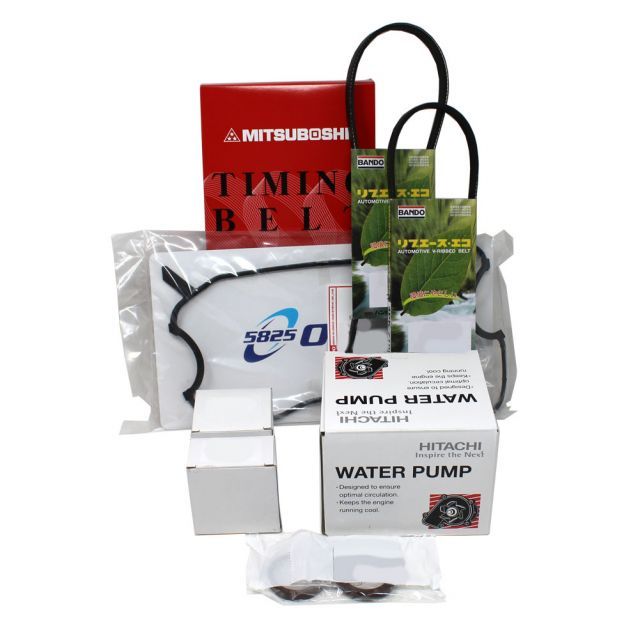 タイミングベルトとファンベルトセット オイルシール・サーモスタット付 スバル レガシィ BD5 AT車 DOHC車 TS-R RS ターボ車含む H08.10〜H10.11用 13点セット タイミングベルトとファンベルトセット オイルシール・サーモ付