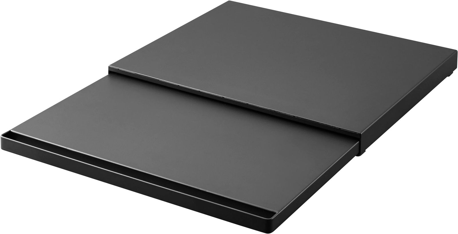 スライドテーブル 家電下 ブラック キッチン 約W45×D39～64.5×H4cm タワー tower ストッパーのみ要取付 スライド棚 完成品 小物収納 ちょい置き 作業スペース 山崎実業 Yamazaki 2106