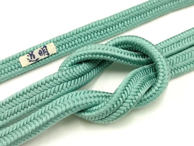 平和屋着物● 上 有職組紐道明 帯締め 冠組 錆浅葱色 宮内庁御用 国立博物館御用 東京芸術大学御用 AABA9931ay