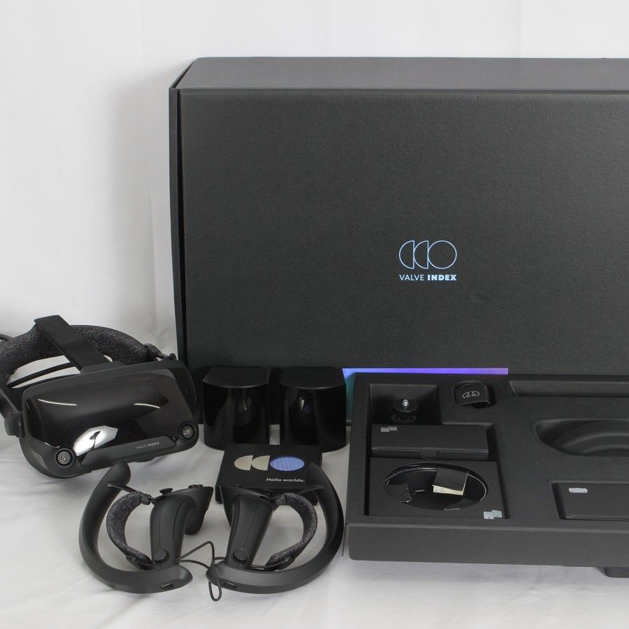 美品】VALVE INDEX VRキット V003683-20 フルセット ヘッドマウント 