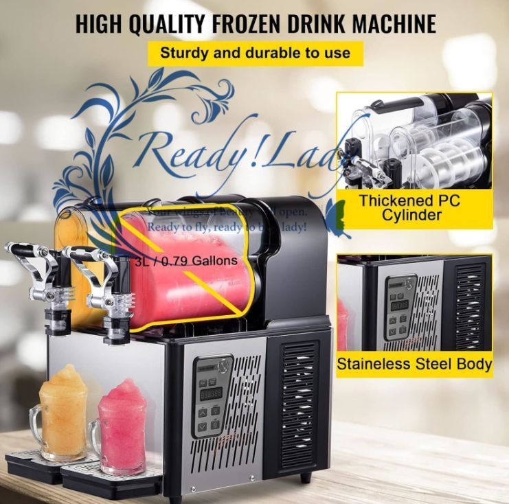 スラッシーマシン (1) Amazon.co.jp: 業務用スラッシーマシン、3L x 1タンクフローズンドリンクマシン、プロフェッショナルスラッシーマシン 、ステンレス鋼フローズンスラッシュマシン、カフェレストランスナックバー用 (ブラック3L) : ホーム＆キッチン