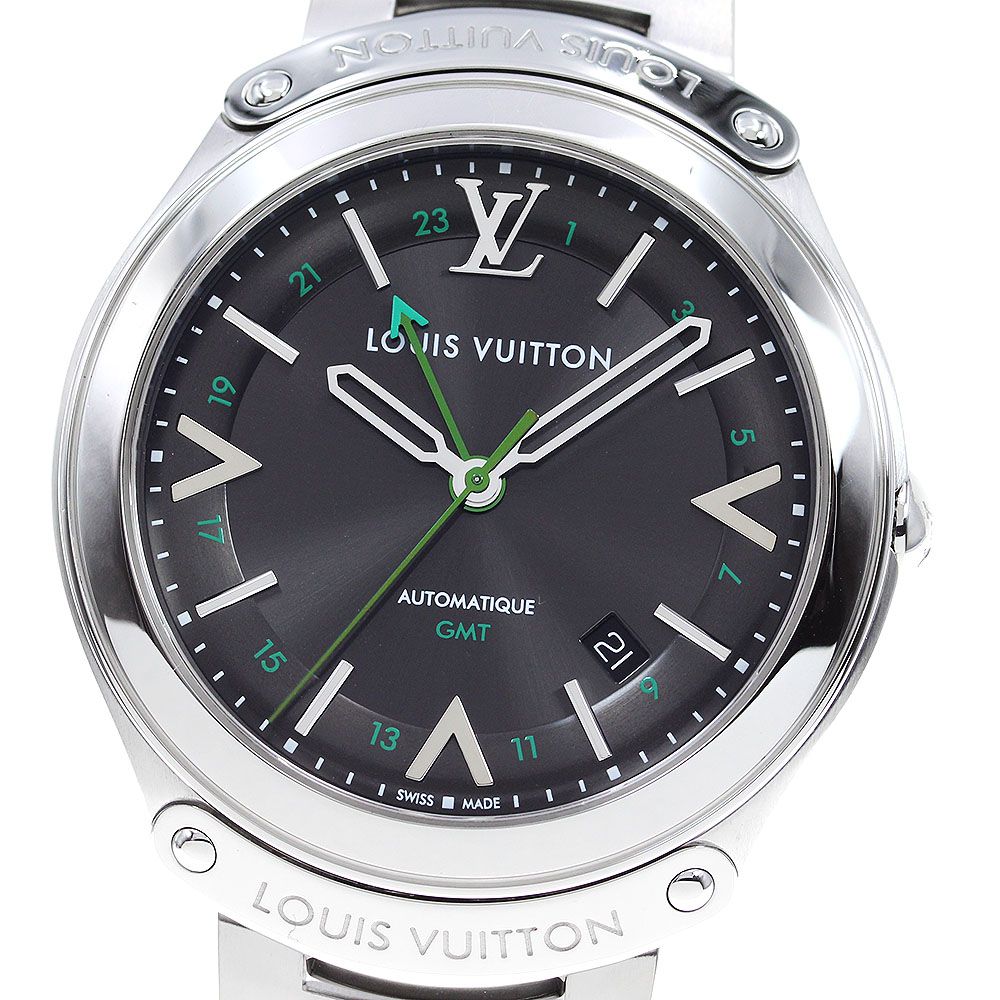 LOUIS VUITTON Q6D30フィフティーファイブ GMTデイト自動巻き ルイ・ヴィトン LOUIS VUITTON Q6D30 フィフティーファイブ GMT デイト