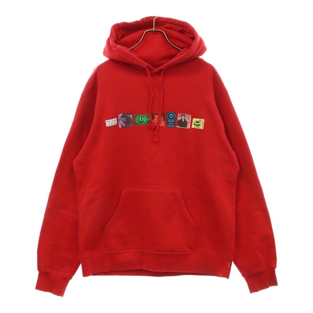 BLESSÜ 赤 パーカー レッド bless u pigment zip hoodie ジップパーカー