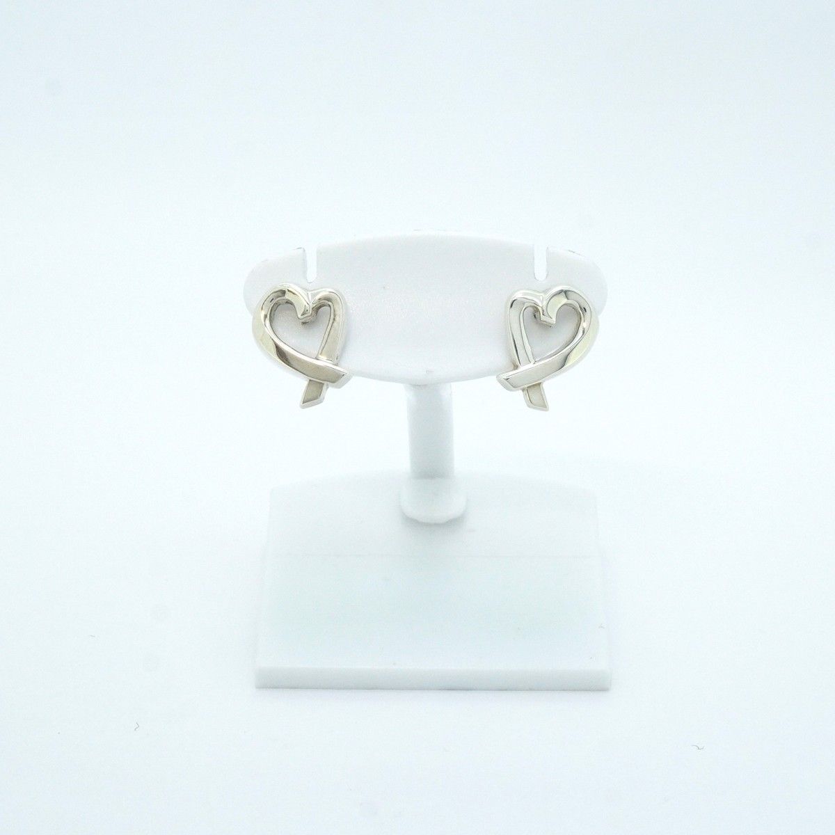 5jeb0250】ティファニー ピアス ラビングハート シルバー925【中古  