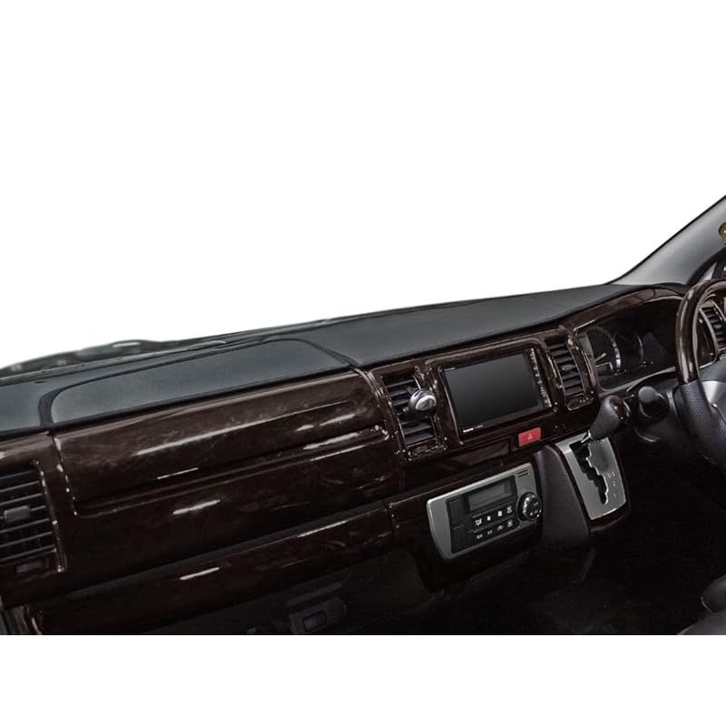 在庫 TRISTAR S ハイエース レジアスエース 200系 1型 7型 標準ボディ用 ダッシュボード マット ブラックレザー 1