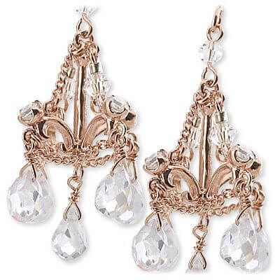 K14WG ピアス キュービックジルコニア 【中古】 商品番号 B-147204 