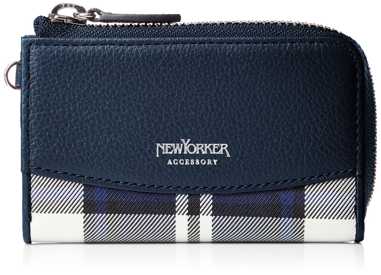 人気No.1新品同様 NewYorker Blue コインケース カードケース navy