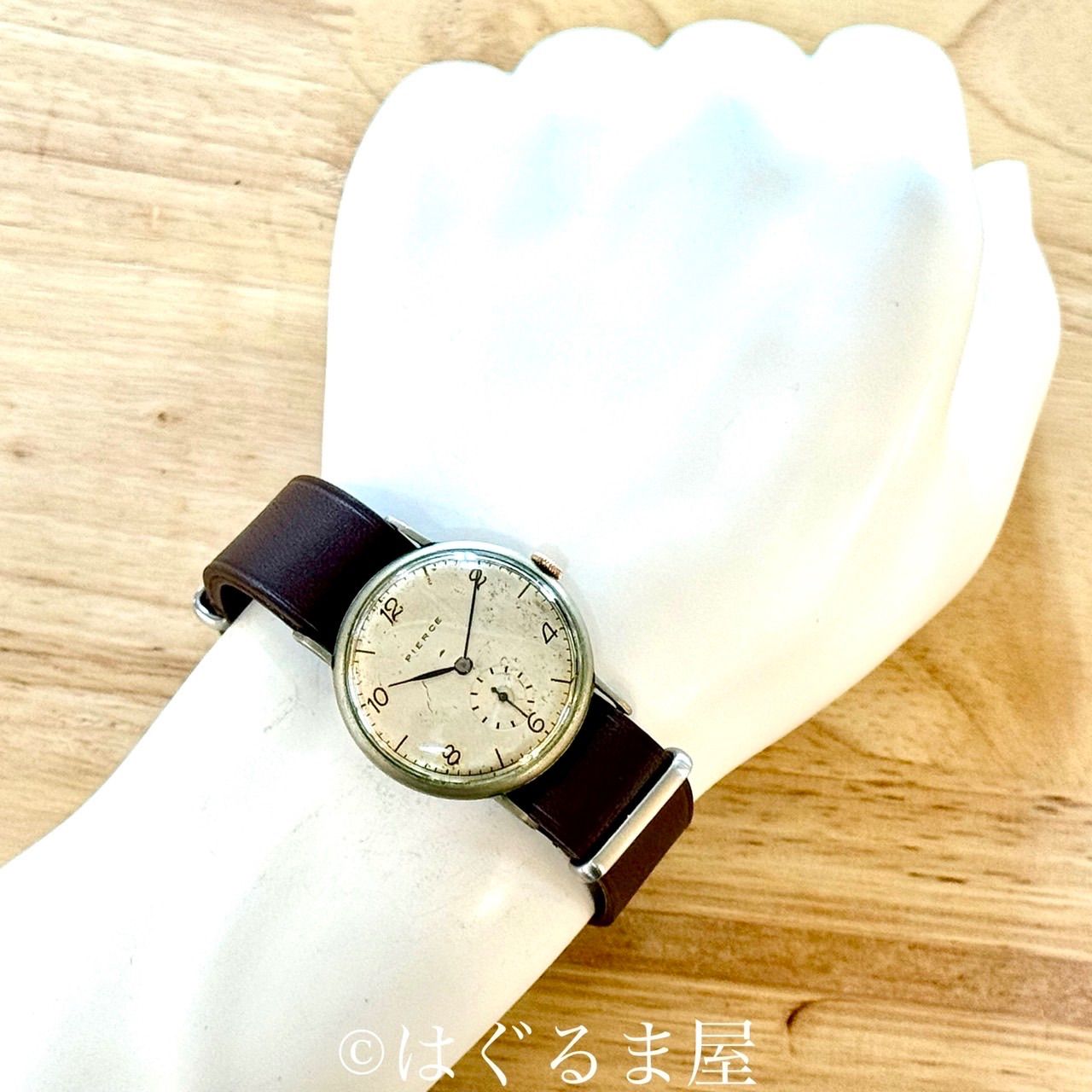 50s ピアース スモールセコンド 手巻き メンズウォッチ 点検済 正美堂  