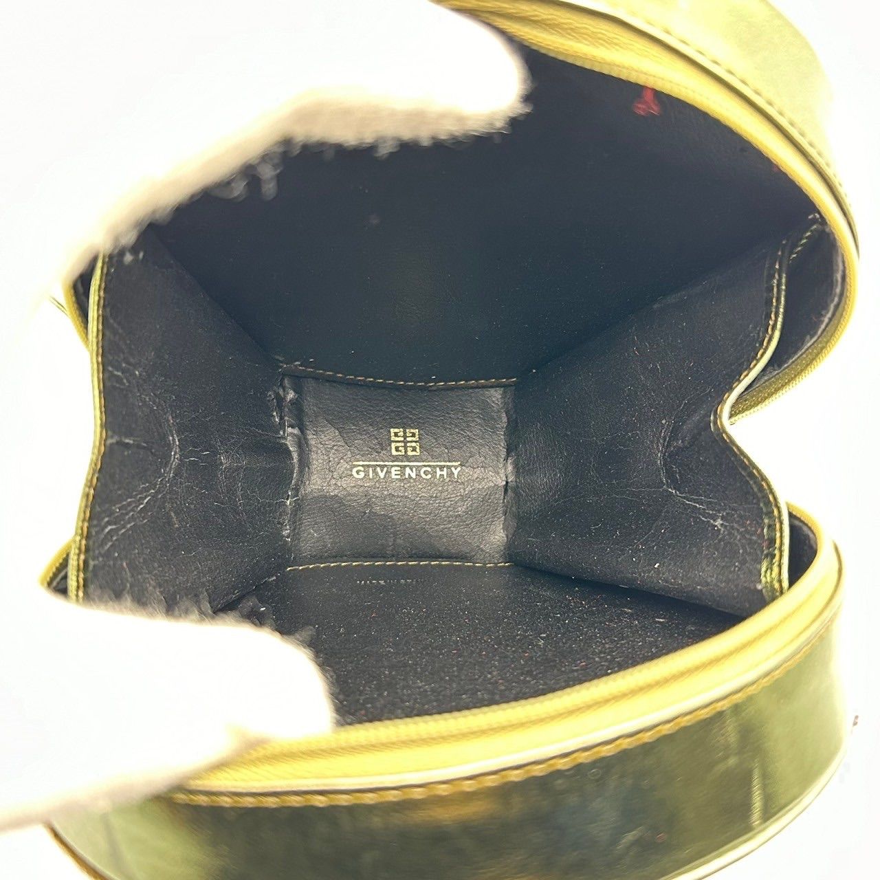GIVENCHY オールド ジバンシー 美品 ヴィンテージ レザー ハラコ 