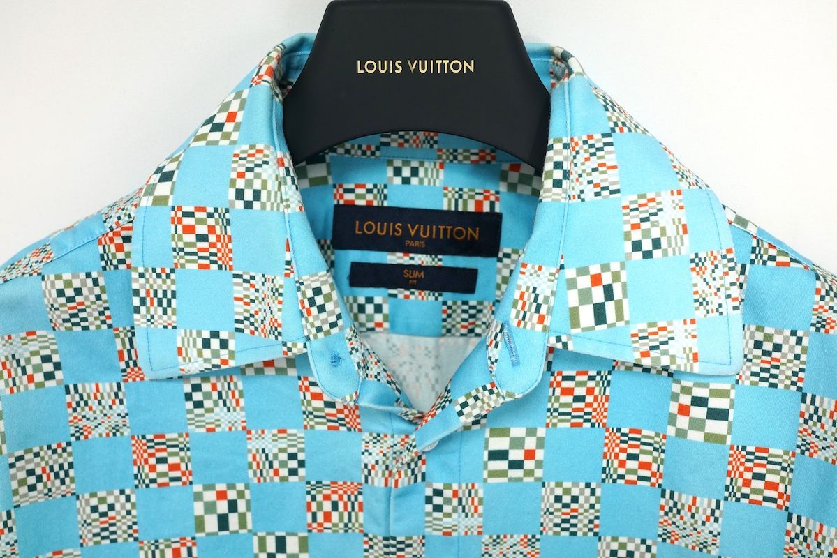 LOUIS VUITTON／ルイ•ヴィトン ダミエ ロングスリーブ XLサイズ 2021SS LOUIS VUITTON ルイヴィトン ディストーテッド ダミエ