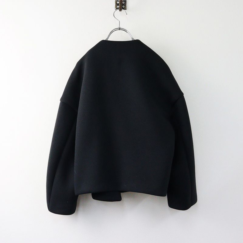 定価2.9万 2023SS プラージュ Plage スポンジショートコート/ブラック