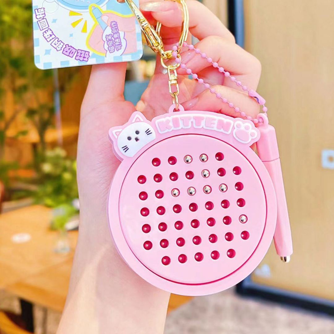 マグタブ キーホルダー にゃんこ お絵かきボード スケッチパッド 知育
