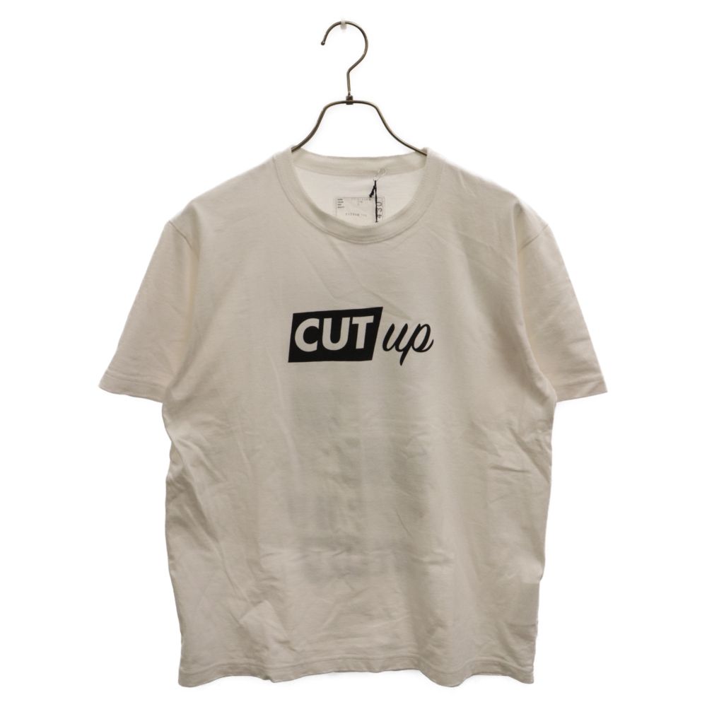 Sacai (サカイ) 17AW CUT up TEE 半袖Tシャツ ホワイト 17-01430M