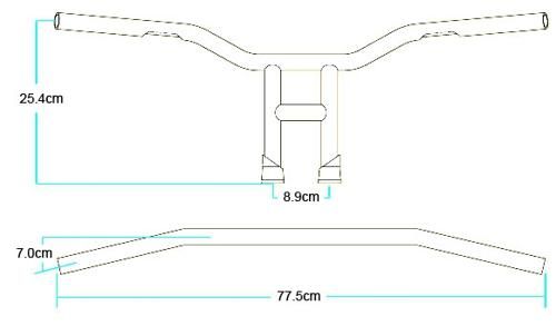 ハンドルバー クローム
