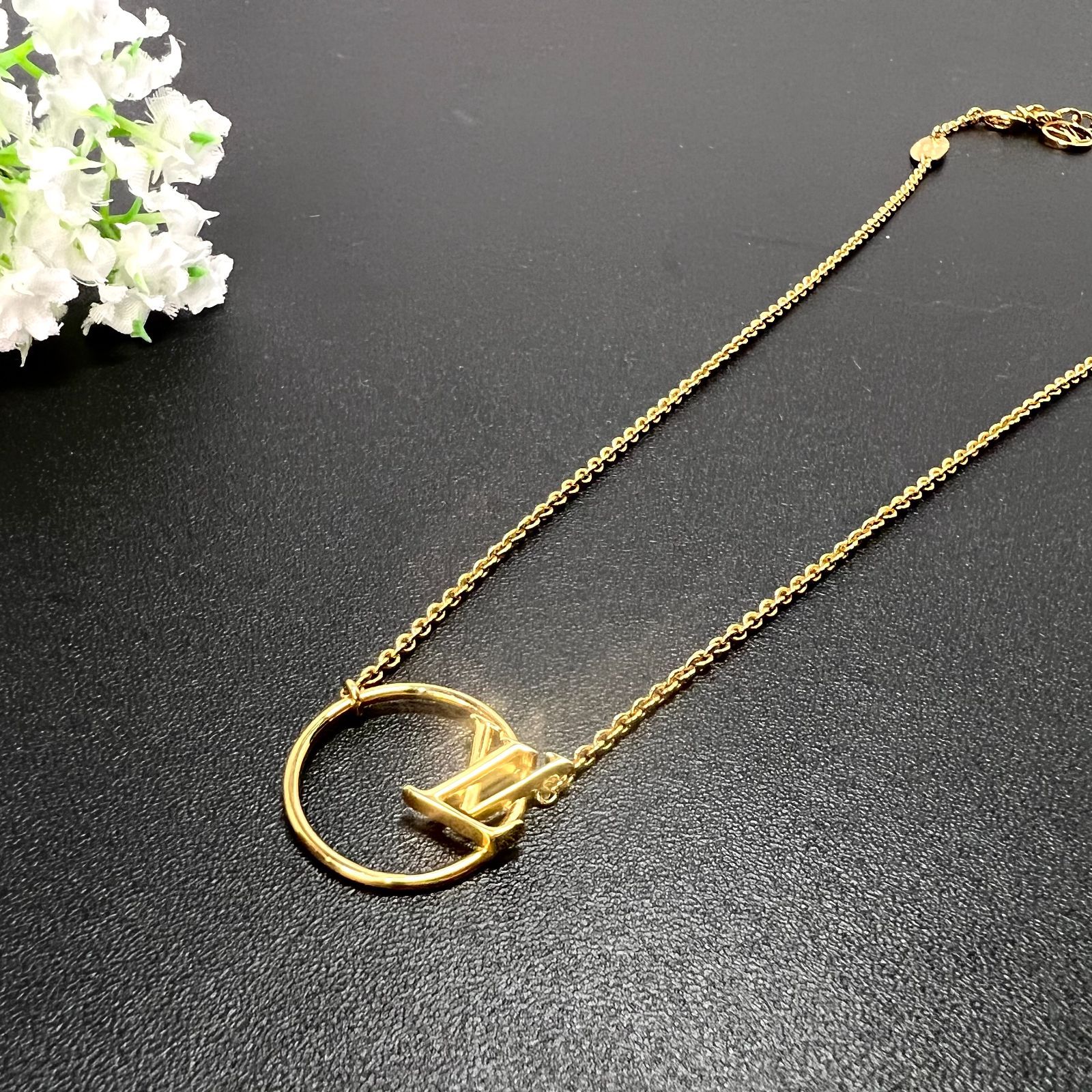 ルイヴィトン LVエクリプス ネックレス　サークルロゴ ゴールド 楽天市場】≪Brand new≫ LOUIS VUITTON LV Eclipse Necklace M00762