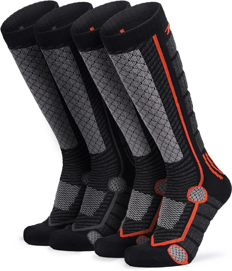 格安，100%新品 厚手 スポーツ アウトドア コンプレッション スキーソックス ソックス 冬用 秋 [抗菌防臭・吸汗速乾・保温] 2足組 男女兼用 靴下 スキー スノーボード [テスラ] その他