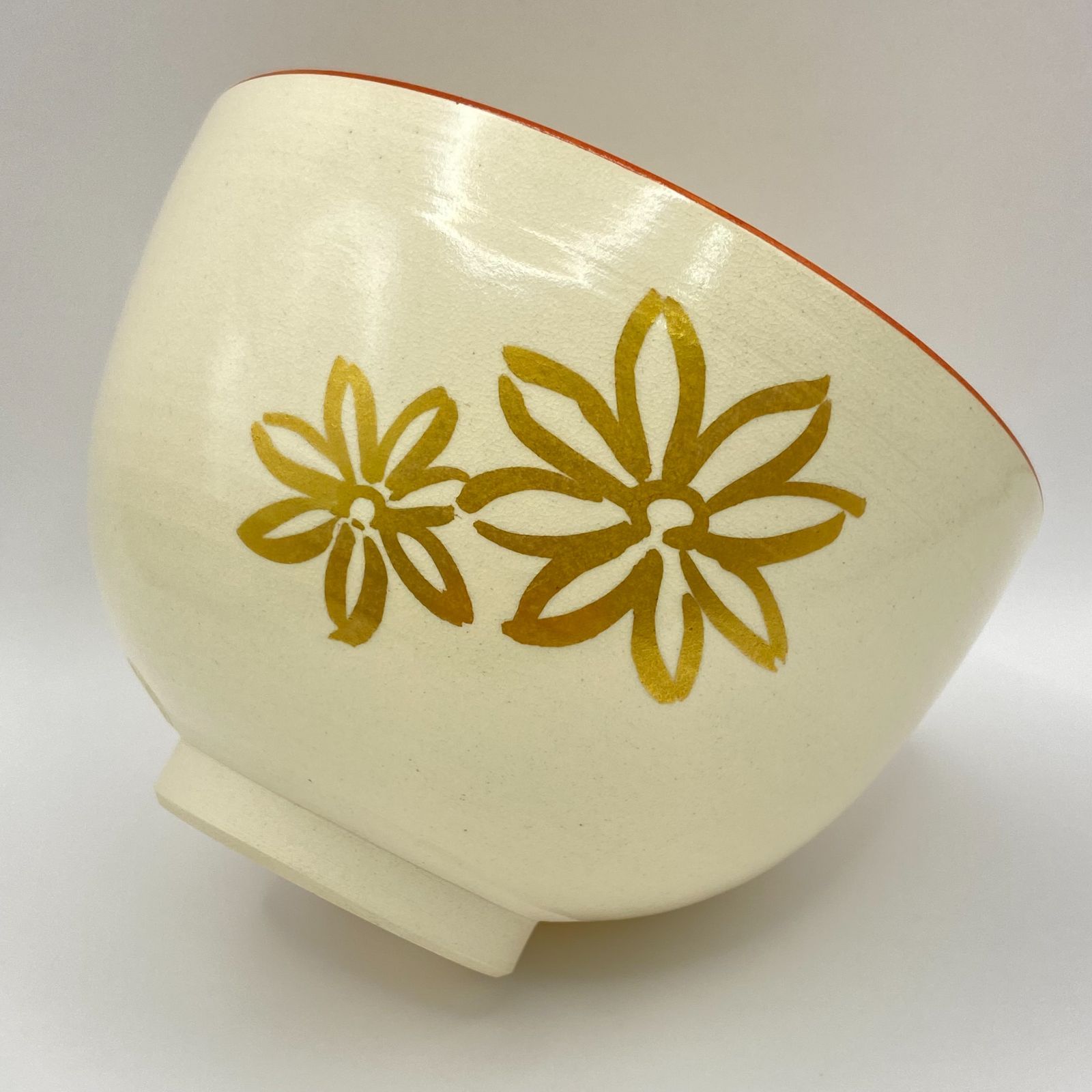 【茶道具】加藤利昇作　菊芝垣の絵　茶碗 fit=scale-down,w=1200