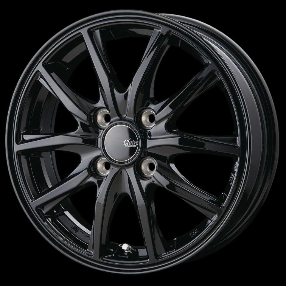 13インチアルミホイール 4本セット CLAIRE クレール GZ10 ブラック GBK 13-4.0 43 13-4.00B 法人 個人宅配送不可 スタッドレスに JWL-T FFCRYSTALESIA_COM