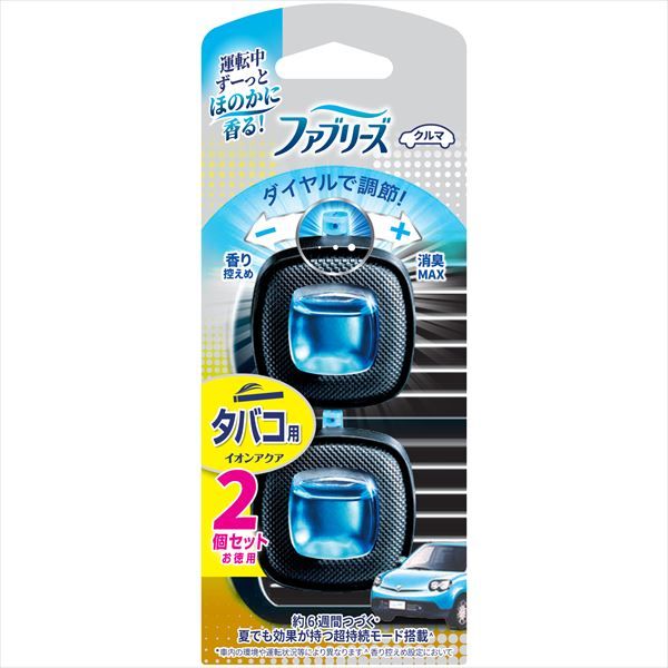 まとめ買い-24点セット ファブリーズイージークリップタバコ用２個パック Ｐ＆Ｇ 芳香剤 車用