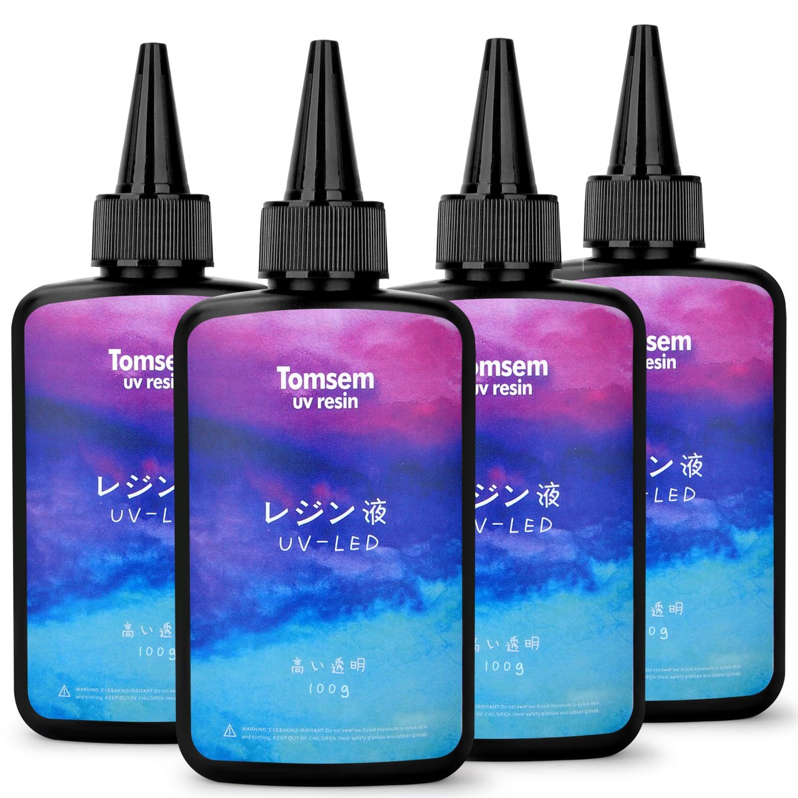 【在庫処分】高い透明 UV/LED対応 詰替用 大容量 400g レジン液 ハードタイプ レジン液 DIYクラフトデコレーション-キャスティング＆コーティング UVレジン液 Tomsem 低刺激性 レジン