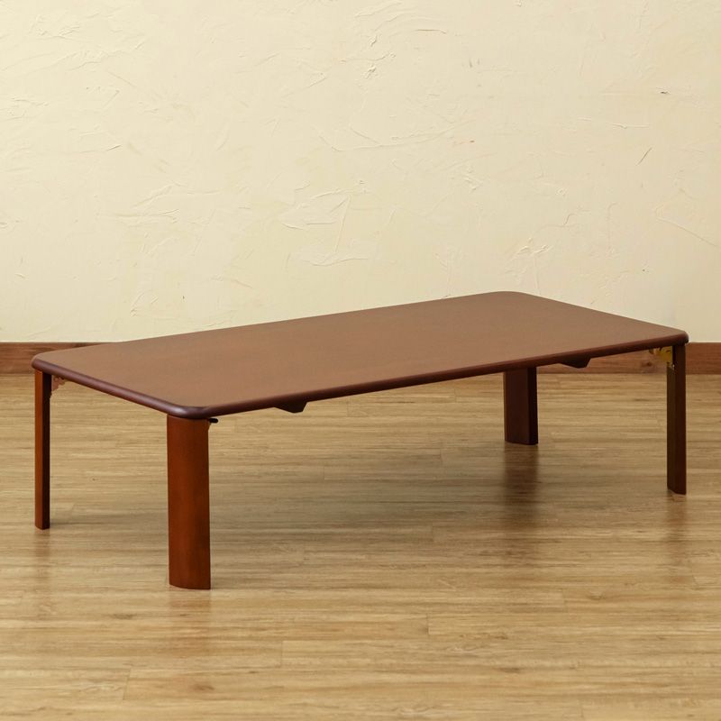 【新品・送料無料】【完成品】継脚付　ウッディテーブル　120×60　BR/NA 継脚付 ウッディテーブル 120×60 BR/NA