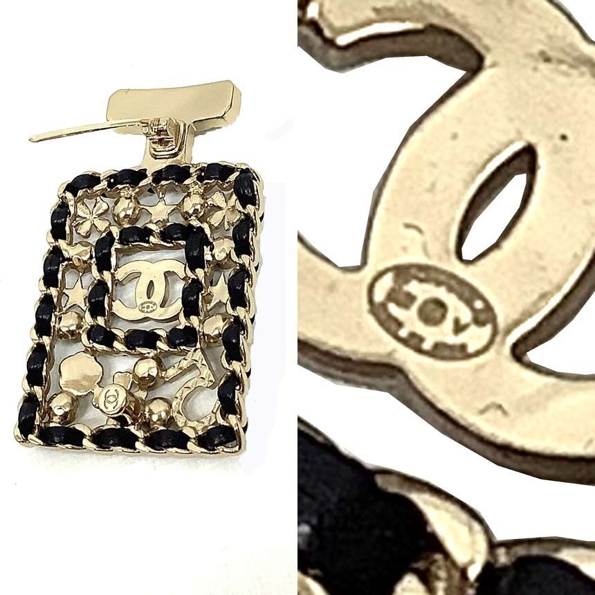 レア物 シャネル CHANEL ブローチ ボトルモチーフ クローバー カメリア 
