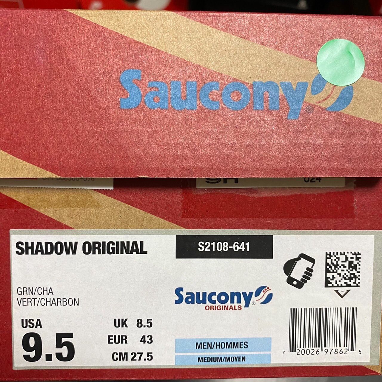 27.5cm サッカニー シャドウ オリジナル Saucony - chironecoo - メルカリ