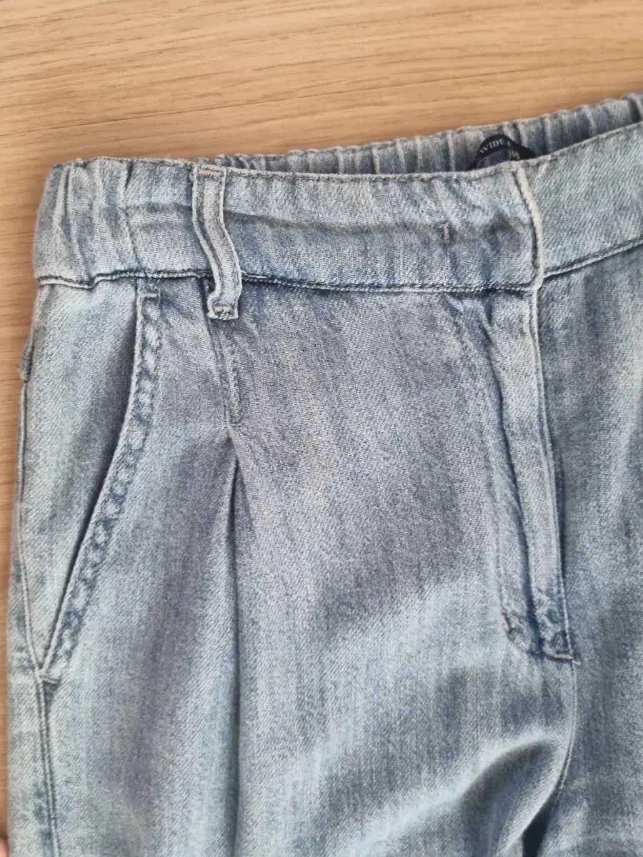 SJSJ クロップド ワイド デニム パンツ スモークブルー DECORATOM_COM_BR