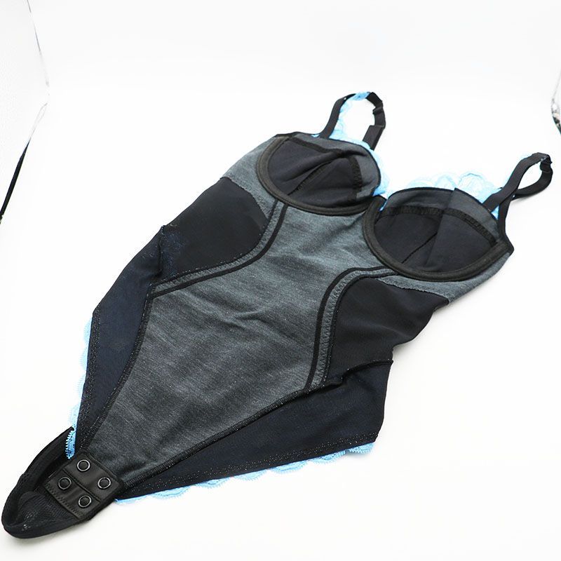 新古品 グラントイーワンズ LALAGrant Tバックボディースーツ ブルー