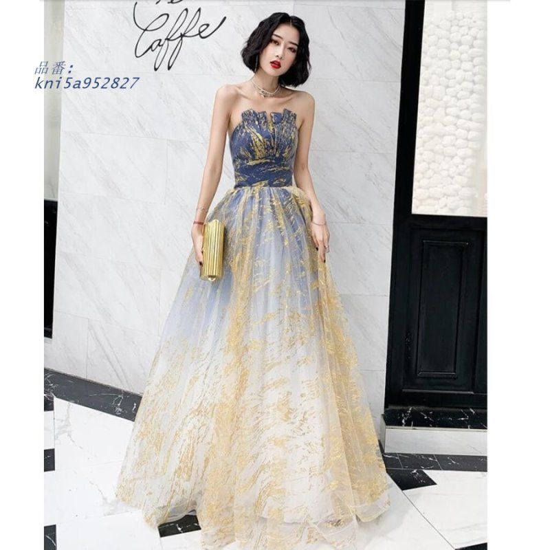 ウエディングドレス パーティードレス 10代 20代 30代40代 ワンピース 演奏会 披露宴 結婚式 キャバドドレス ロングドレス おしゃれ 二次会 舞台衣装 kni5a952827