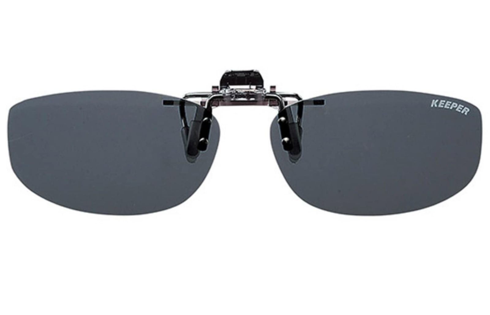 【特価商品】メイガン(Meigan)サングラス メガネの上から クリップオン キーパー 跳ね上げ UVカット u0026 ギラツキ防止 偏光レンズ 運転用 スモーク オーバルM KEEPER 日本製 9330-02