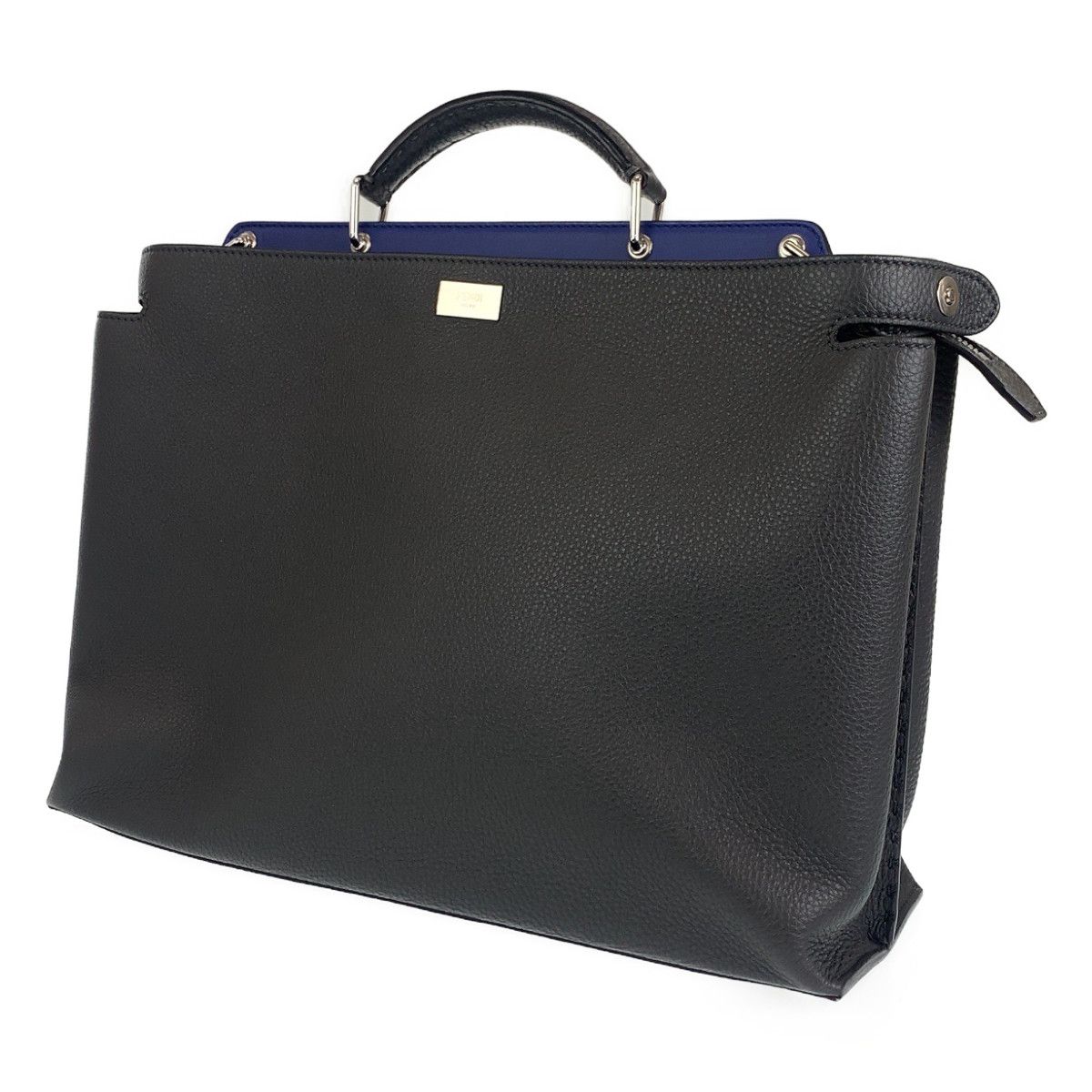 美品 FENDI フェンディ ピーカブー アイコニック セレリア グレー